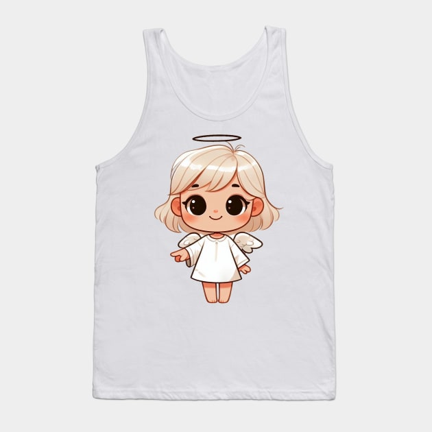 Cute Little Angel Tank Top by Dmytro